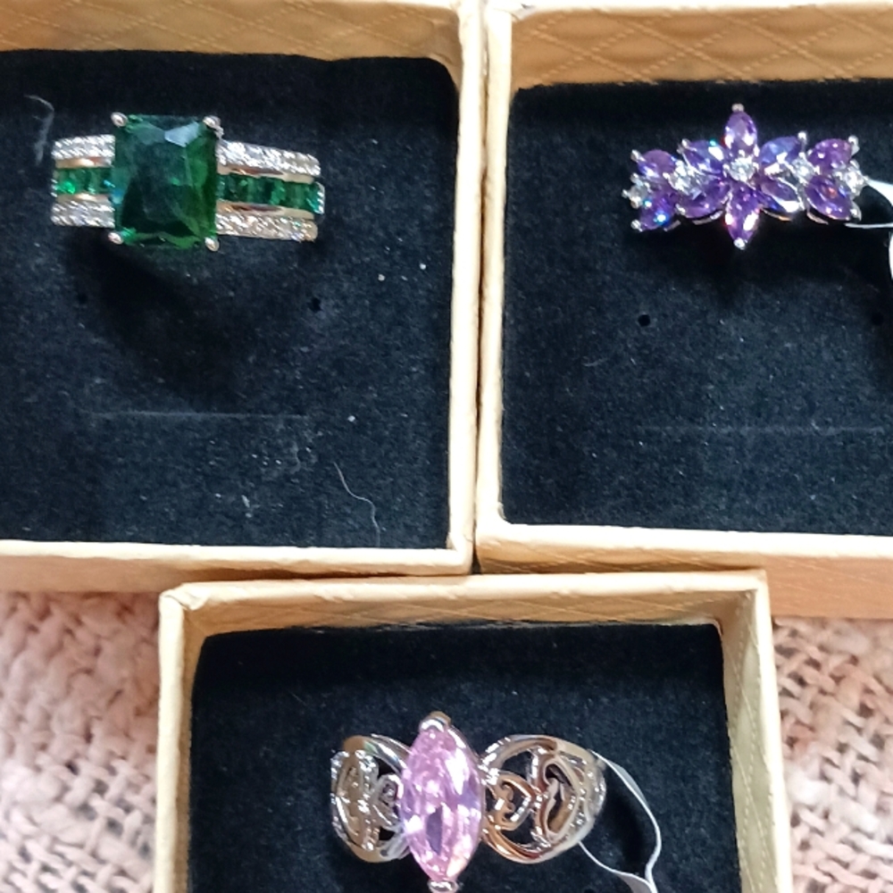 Pink 7 other ones size 8 9.25 silver